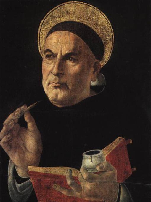Sandra Botticelli (1445-1510), Der hl. Thomas von Aquin (ca. 1481/2), Riggisberg, Abegg Foundation