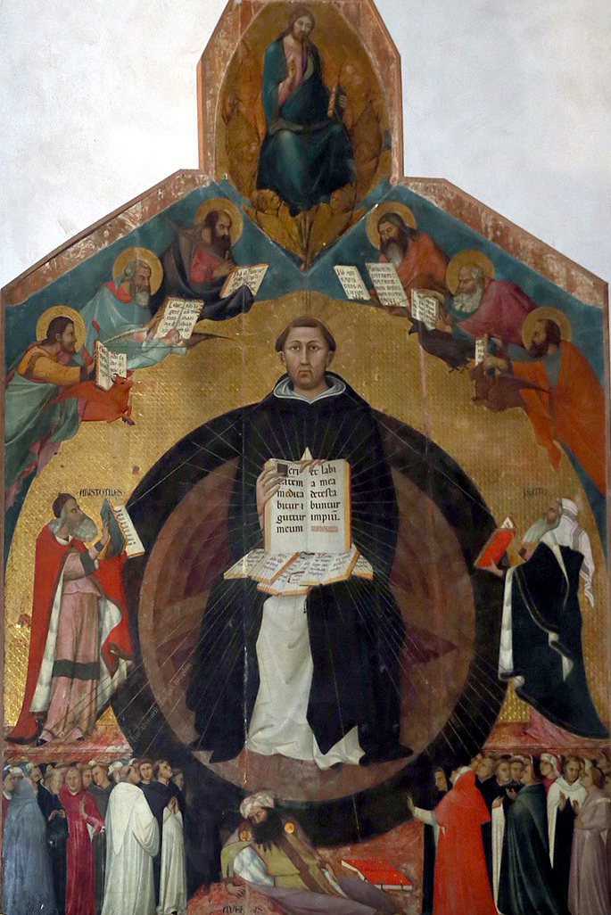 Lippo Memmi (  1356), Il Trionfo di san Tommaso d'Aquino (1323), Chiesa di Santa Caterina d'Alessandria, Pisa