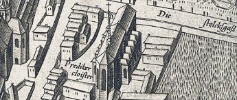 Arnold Mercator (1537-1587), Kölner Stadtansicht (1571), Ausschnitt: Dominikanerkloster