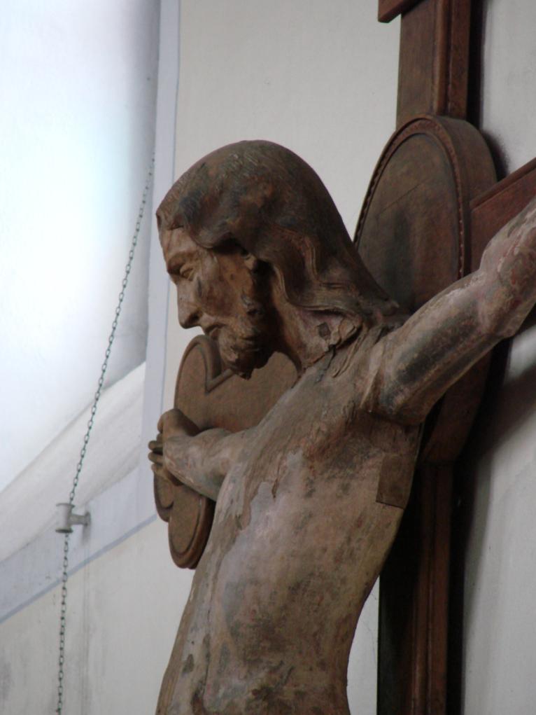 Kruzifix von Groß Vernich, Holz, 13. Jh. aus der Dominikanerkirche Heiligkreuz, heute Katholische Pfarrkirche Heilig Kreuz, Weilerswist-Vernich