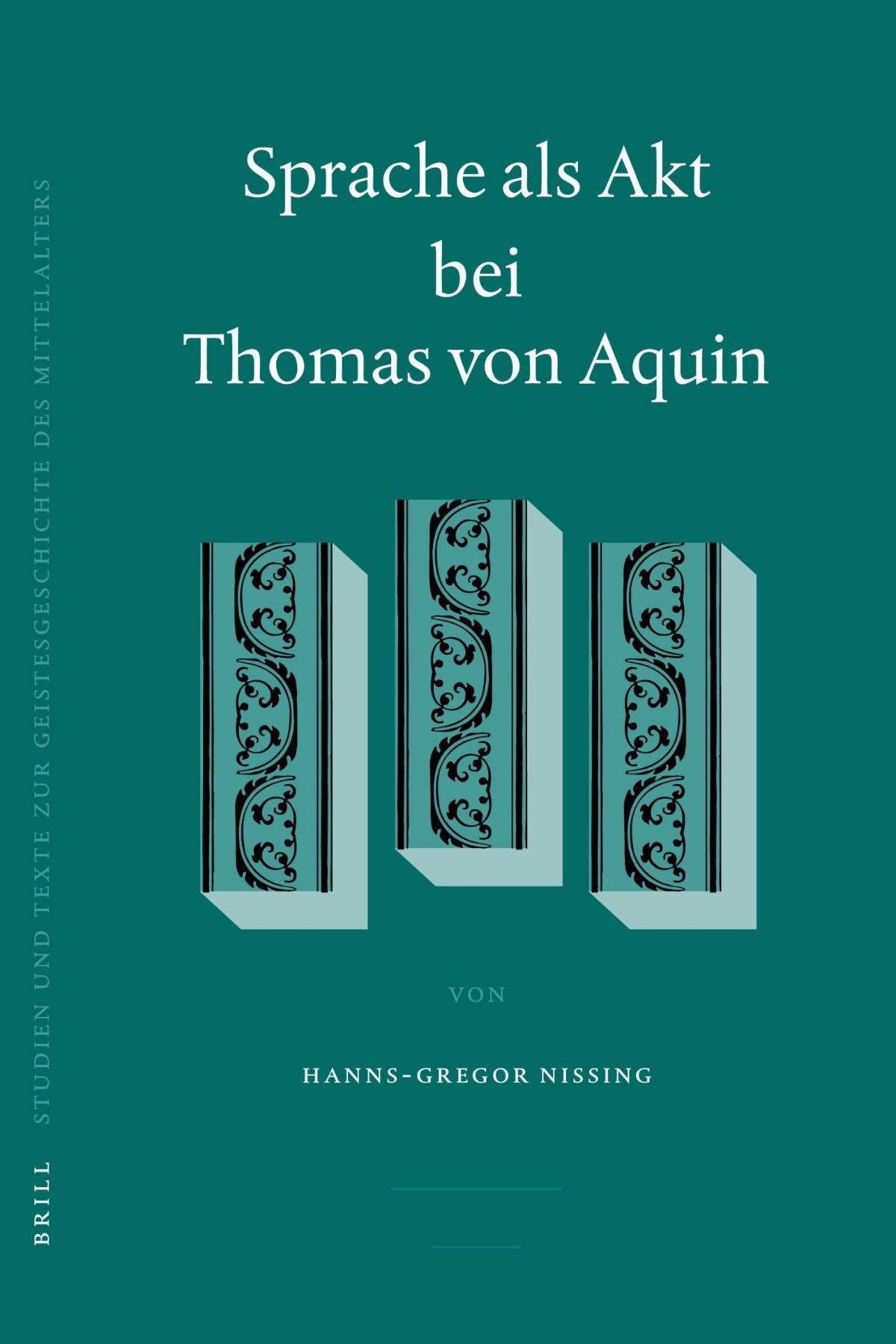 Nissing - Sprache als Akt bei Thomas von Aquin (Cover)